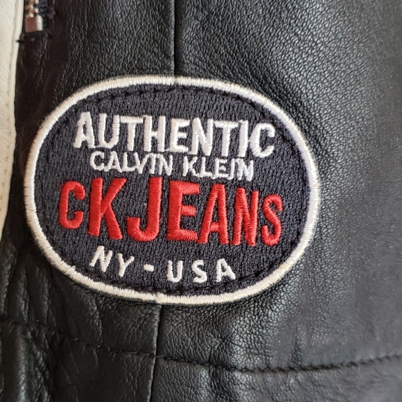 Calvin Klein vintage leather jacket - Picture 2 of 8